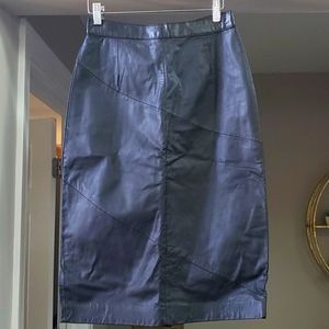 100% Real Leather Skirt